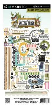 Elements in Willow Grove Laser Cuts, 129 pieces